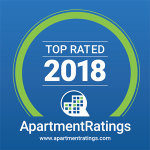 Galleria has been named a 2018 Top Rated Community by ApartmentRatings.com